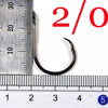 Bimoo 50pcs/Lot 1 1/0 2/0 3/0 4/0 5/0 6/0 7/0 8/0 9/0 10/0 Circle Hooks
