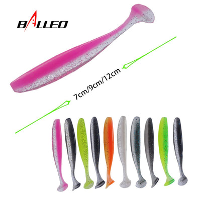 Balleo T-Tail Shad 7cm/9cm/12cm 3-10Pcs