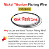Kink-Resistant Nickel Titanium Fishing Leader - 6LB-124LB 15ft/4.6m