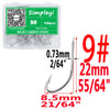 Simpleyi 100pcs 1#-14# Series Bait Hooks