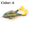 Proleurre 1PC Double Propeller Soft Silicone Pro Frog Bait