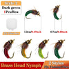 1Pc #10 Brass Bead Nymph /Maggot Fly Fishing Lure