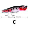 FLYSAND 93mm 12.5g Topwater Popper