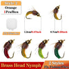 1Pc #10 Brass Bead Nymph /Maggot Fly Fishing Lure