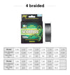Scorpion 100M 4/8 Strand PE Braided Fishing Line