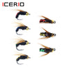 ICERIO 8Pcs/Box Nymph Scud Fly