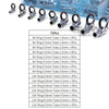 9KM Fishing Rod Guide Tip Repair Kit Set 24/230Pcs
