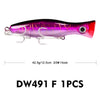 ProBeros 1Pc 43g 13cm Topwater Popper