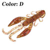 WDAIREN 10Pcs/Lot  50mm/70mm Soft Plastic Craw Bait
