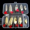 10Pcs/Lot Gold/Silver Metal Spoon Set