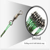 FLYSAND 50LB 20Pcs/Lot Steel Wire Leader with #1 Hook with Swivel