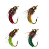 1Pc #10 Brass Bead Nymph /Maggot Fly Fishing Lure