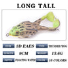 Proleurre 1PC Double Propeller Soft Silicone Pro Frog Bait