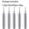 Drop Shot Pencil Sinkers - 5pcs