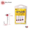 Hunthouse 5g 7g 10g 14g Zinc Alloy Red Eye Jig Head