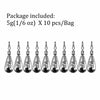 THKFISH 10pcs/lot 3.5g/5g/7g/10g/14g Fishing Sinker Weights