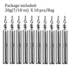 THKFISH 10pcs/lot Drop Shot 3.5g/5g/7g/10g/14g/20g Fishing Sinker