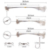 AOrace Steel Leader with Swivel and Hooks 10pc