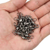 THKFISH 100Pc Black Nickel Fishing Swivels