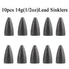 10pcs/Lot Bullet Sinker 3.5g 5g 7g 10g 14g 20g