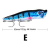 FLYSAND 93mm 12.5g Topwater Popper