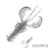 Supercontinent 55A 65mm/10pcs 40mm/20pcs Soft Craw Lure