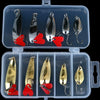 10Pcs/Lot Gold/Silver Metal Spoon Set