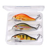 TREHOOK 3Pc/Set 7/7.5/8.5cm Floating Crankbait Set