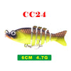CCLTBA 1Pc 6cm/7cm Swimbait