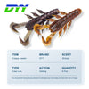 DYY Creepy Crawler Craw 6Pcs/Lot 8.5cm 8.4g Soft Craw Lure