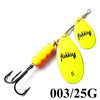 FISH KING 1Pc 3# 5# 25g Double Blade Spinner