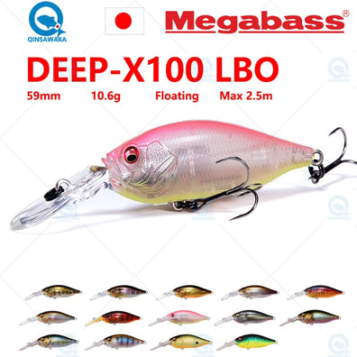 Megabass DEEP-X 100 LBO 100mm  Hyper-responsive Deep Diving Crankbait