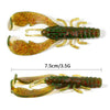 Sunmile 6Pc/Lot 7.5cm/3.5g Soft Crayfish Baits
