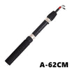 Leo 60cm/62cm/65cm Telescopic Ice Fishing Rod Reel Combo Set
