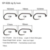 Eupheng 100pcs Competition Barbless Fly Hooks