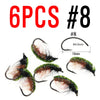 ICERIO 6Pcs/Lot UV Scud Nymph Fly