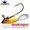 OugaFish 1Pc 7.5-15g Sinking Jig Head Spinning Hook