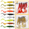 JYJ Soft Plastic Grub with Jig Hook 5pcs/bag