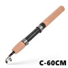 Leo 60cm/62cm/65cm Telescopic Ice Fishing Rod Reel Combo Set