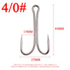 10/50/100PCS Long Shank Double Frog Hook