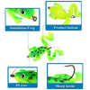3D Eyes Weedless Soft Frog Lure 6cm 5.2g - 1 PC
