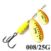 FISH KING 1Pc 3# 5# 25g Double Blade Spinner