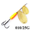 FISH KING 1Pc 3# 5# 25g Double Blade Spinner
