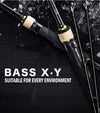 Daiwa BASS X Carbon Spinning/Casting Fishing Rod 2PC 1.88M - 2.29M