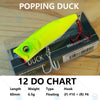 Megabass POPPING DUCK 60mm 6.5g Floating Topwater Popper