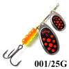 FISH KING 1Pc 3# 5# 25g Double Blade Spinner