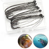 10pcs/Box High Carbon Steel Weedless Hooks