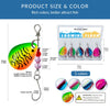 THKFISH 5Pc 6g Spinner Lure Set