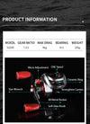 MITCHELL SS200 7.3:1 Ultralight 8+1 Bearing Baitcast Reel