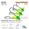OugaFish 1Pc 7.5-15g Sinking Jig Head Spinning Hook